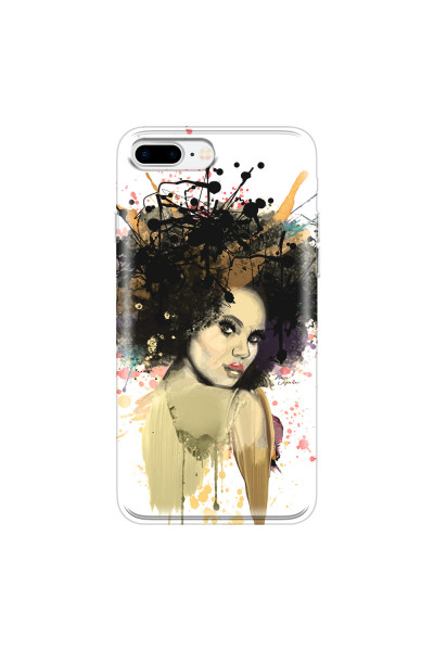 APPLE - iPhone 7 Plus - Soft Clear Case - We love Afro