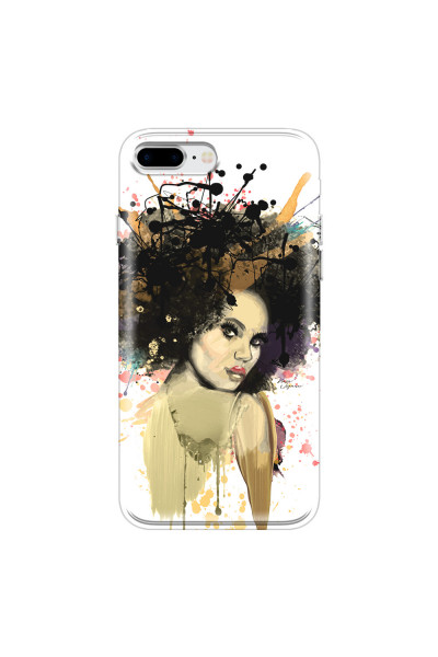APPLE - iPhone 8 Plus - Soft Clear Case - We love Afro