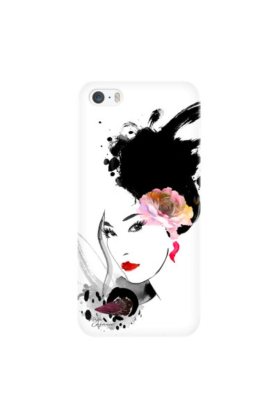 APPLE - iPhone 5S/SE - 3D Snap Case - Black Beauty