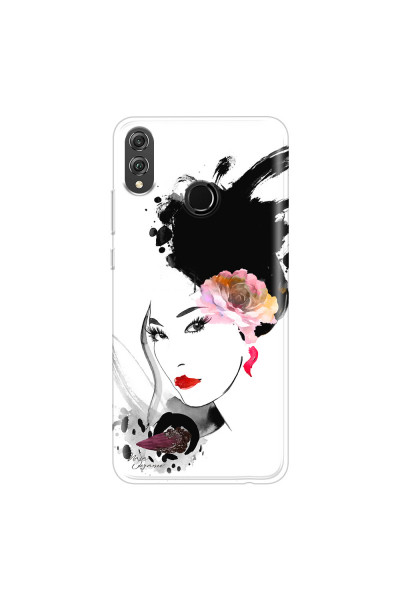 HONOR - Honor 8X - Soft Clear Case - Black Beauty