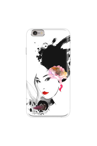 APPLE - iPhone 6S - Soft Clear Case - Black Beauty
