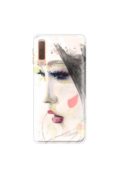 SAMSUNG - Galaxy A7 2018 - Soft Clear Case - Face of a Beauty