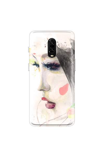 ONEPLUS - OnePlus 6T - Soft Clear Case - Face of a Beauty
