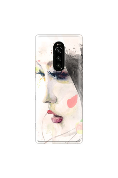 SONY - Sony Xperia 1 - Soft Clear Case - Face of a Beauty