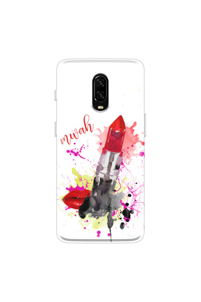ONEPLUS - OnePlus 6T - Soft Clear Case - Lipstick