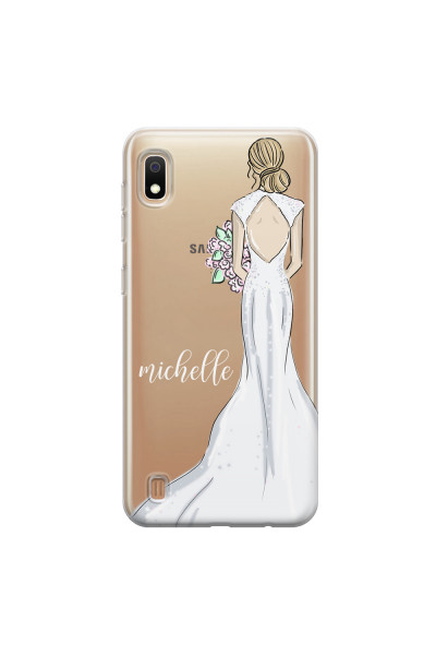 SAMSUNG - Galaxy A10 - Soft Clear Case - Bride To Be Blonde