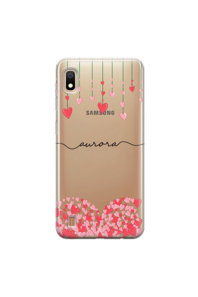 SAMSUNG - Galaxy A10 - Soft Clear Case - Love Hearts Strings