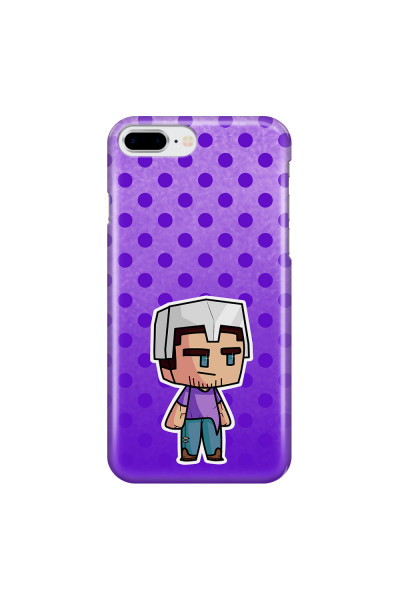 APPLE - iPhone 8 Plus - 3D Snap Case - Purple Shield Crafter