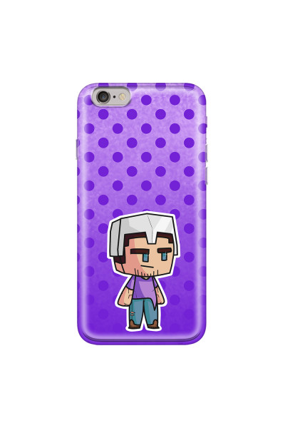 APPLE - iPhone 6S - Soft Clear Case - Purple Shield Crafter