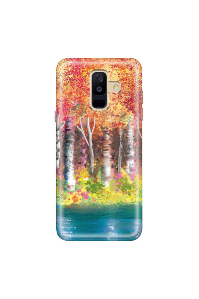 SAMSUNG - Galaxy A6 Plus 2018 - Soft Clear Case - Calm Birch Trees