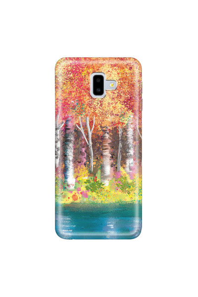 SAMSUNG - Galaxy J6 Plus 2018 - Soft Clear Case - Calm Birch Trees