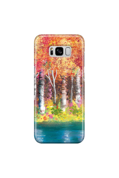 SAMSUNG - Galaxy S8 - 3D Snap Case - Calm Birch Trees
