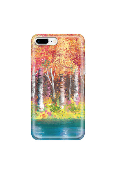 APPLE - iPhone 7 Plus - Soft Clear Case - Calm Birch Trees