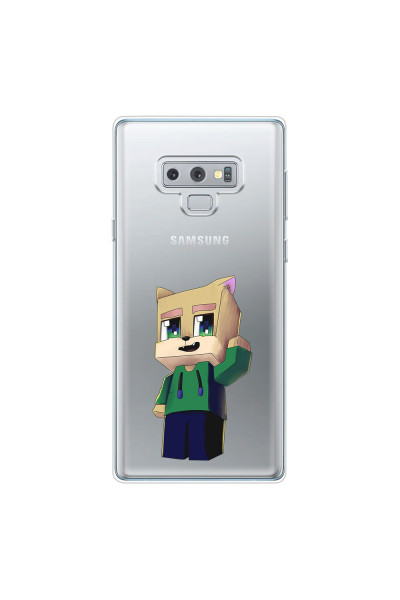 SAMSUNG - Galaxy Note 9 - Soft Clear Case - Clear Fox Player
