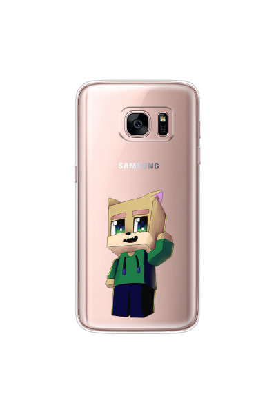 SAMSUNG - Galaxy S7 - Soft Clear Case - Clear Fox Player