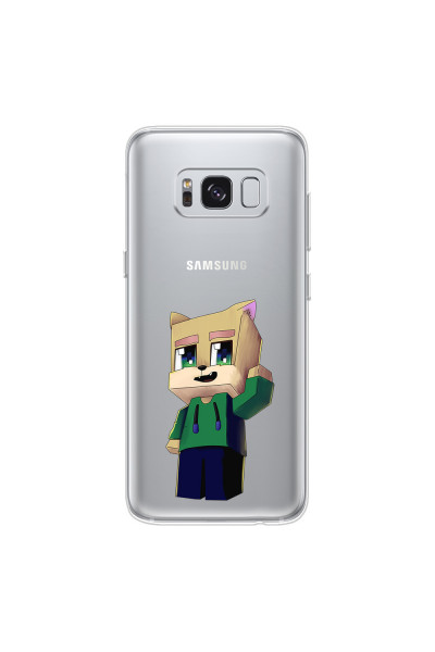 SAMSUNG - Galaxy S8 - Soft Clear Case - Clear Fox Player