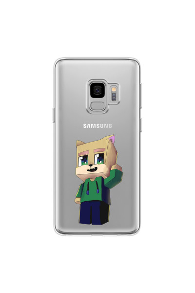 SAMSUNG - Galaxy S9 - Soft Clear Case - Clear Fox Player