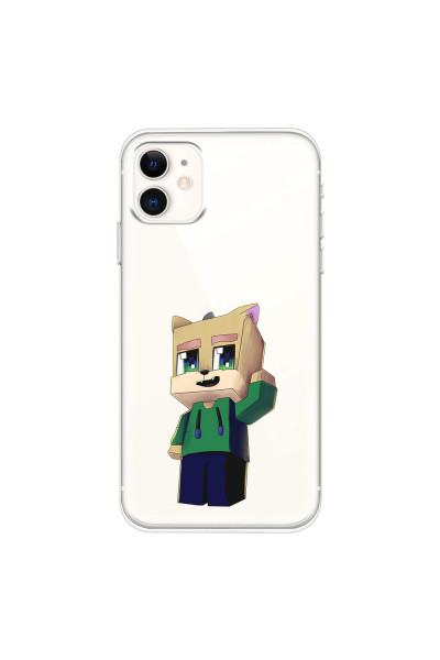 APPLE - iPhone 11 - Soft Clear Case - Clear Fox Player