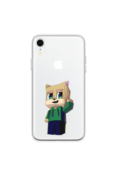 APPLE - iPhone XR - Soft Clear Case - Clear Fox Player