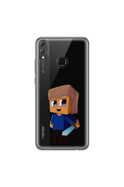 HONOR - Honor 8X - Soft Clear Case - Clear Sword Kid