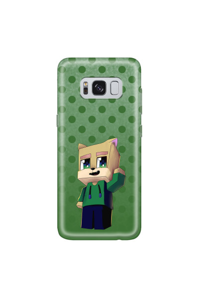 SAMSUNG - Galaxy S8 - Soft Clear Case - Green Fox Player