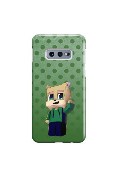 SAMSUNG - Galaxy S10e - 3D Snap Case - Green Fox Player