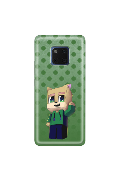 HUAWEI - Mate 20 Pro - Soft Clear Case - Green Fox Player