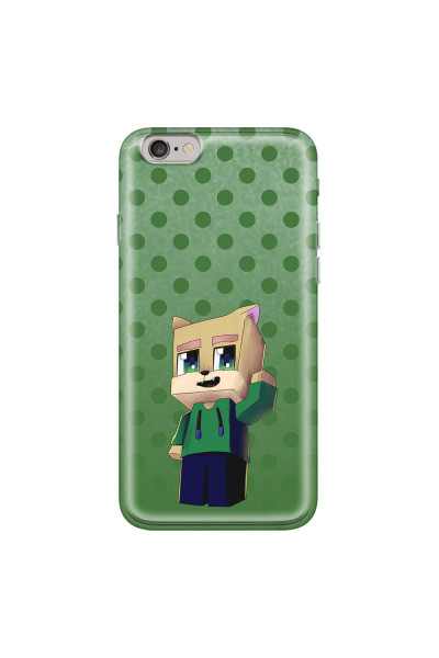 APPLE - iPhone 6S - Soft Clear Case - Green Fox Player