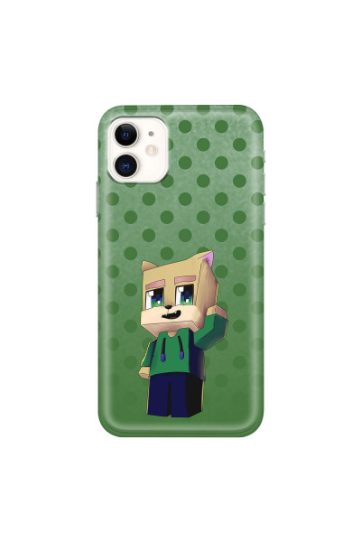 APPLE - iPhone 11 - Soft Clear Case - Green Fox Player