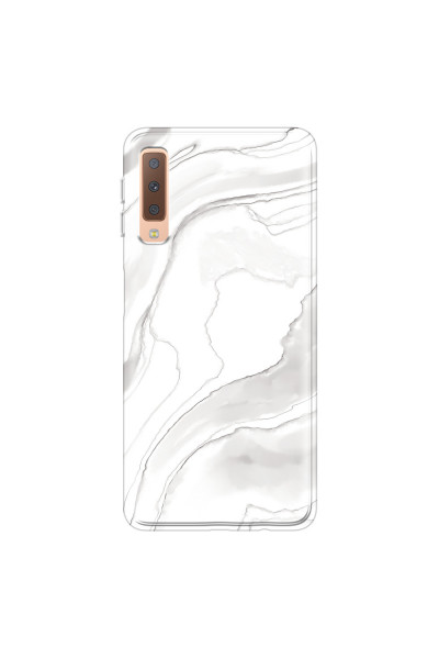 SAMSUNG - Galaxy A7 2018 - Soft Clear Case - Pure Marble Collection III.