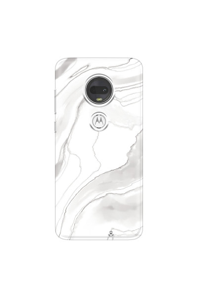MOTOROLA by LENOVO - Moto G7 - Soft Clear Case - Pure Marble Collection III.