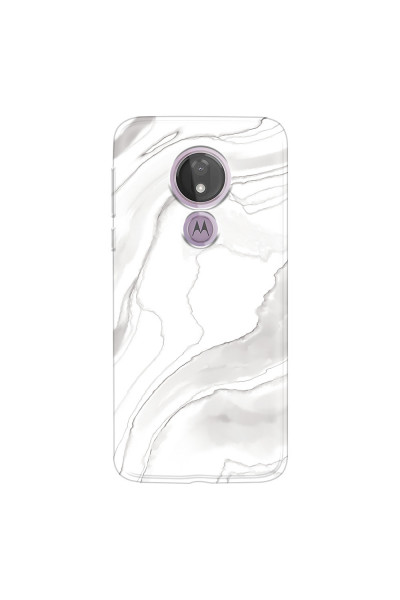 MOTOROLA by LENOVO - Moto G7 Power - Soft Clear Case - Pure Marble Collection III.