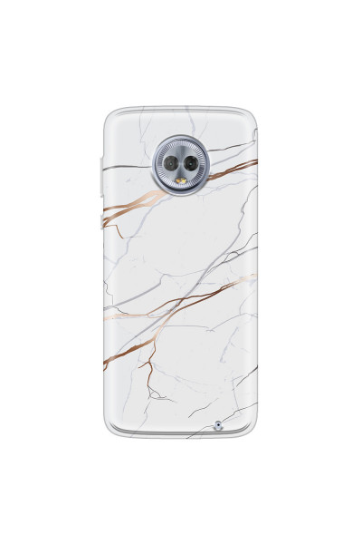 MOTOROLA by LENOVO - Moto G6 Plus - Soft Clear Case - Pure Marble Collection IV.