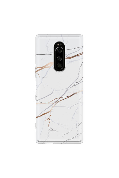 SONY - Sony Xperia 1 - Soft Clear Case - Pure Marble Collection IV.