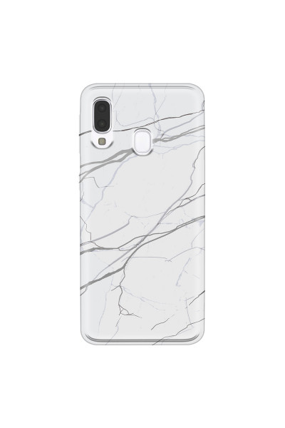 SAMSUNG - Galaxy A40 - Soft Clear Case - Pure Marble Collection V.