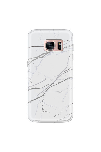 SAMSUNG - Galaxy S7 - Soft Clear Case - Pure Marble Collection V.