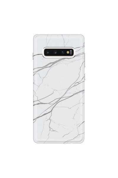 SAMSUNG - Galaxy S10 Plus - Soft Clear Case - Pure Marble Collection V.