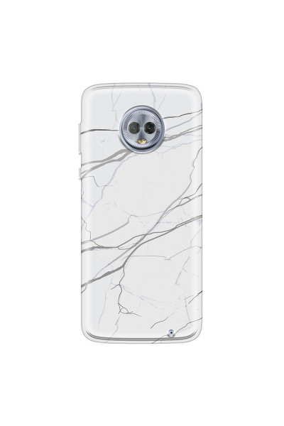 MOTOROLA by LENOVO - Moto G6 Plus - Soft Clear Case - Pure Marble Collection V.
