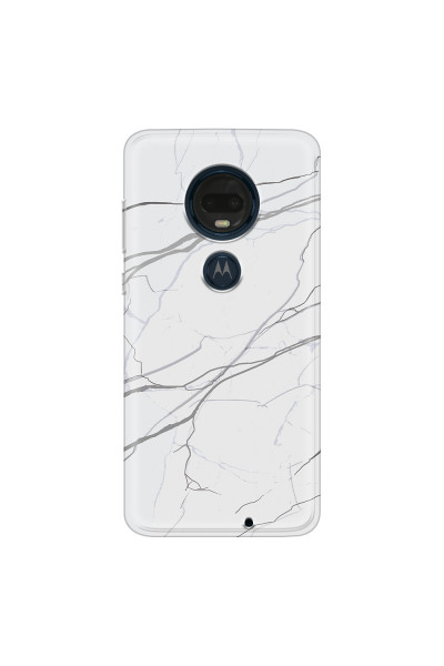 MOTOROLA by LENOVO - Moto G7 Plus - Soft Clear Case - Pure Marble Collection V.