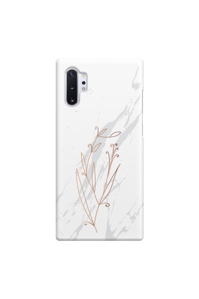 SAMSUNG - Galaxy Note 10 Plus - 3D Snap Case - White Marble Flowers