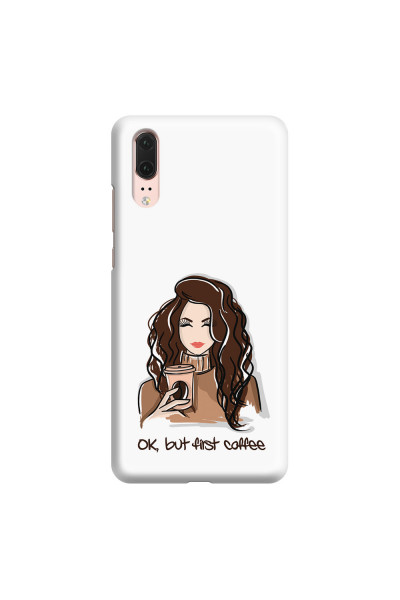 HUAWEI - P20 - 3D Snap Case - But First Coffee