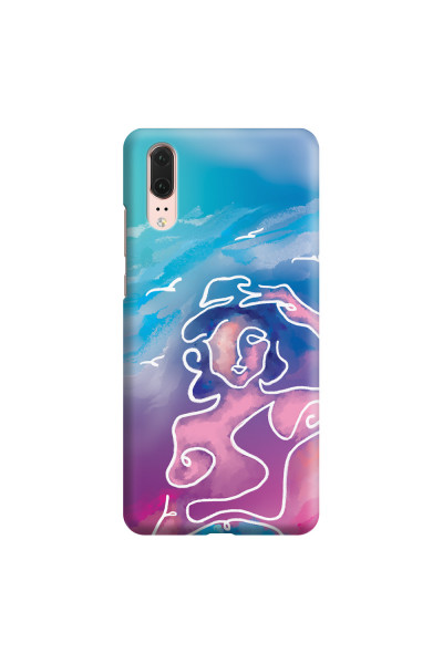HUAWEI - P20 - 3D Snap Case - Lady With Seagulls
