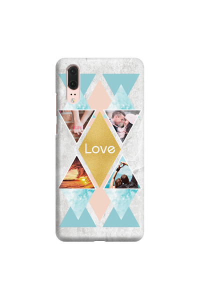HUAWEI - P20 - 3D Snap Case - Triangle Love Photo