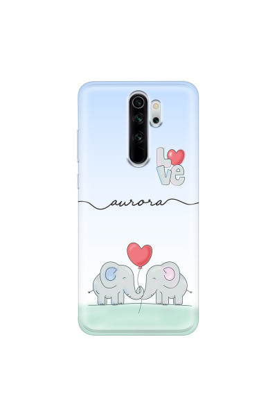 XIAOMI - Xiaomi Redmi Note 8 Pro - Soft Clear Case - Elephants in Love