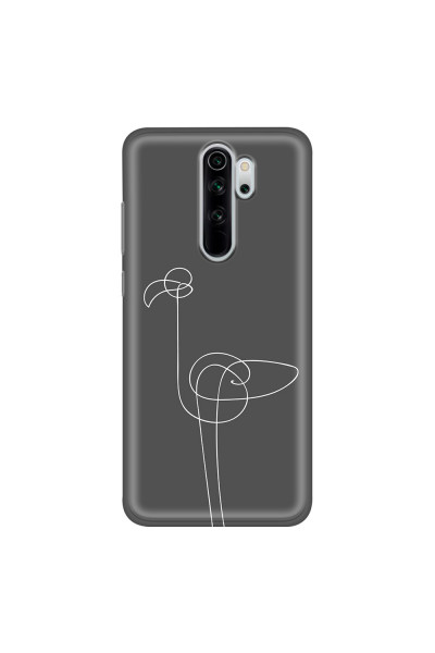 XIAOMI - Xiaomi Redmi Note 8 Pro - Soft Clear Case - Flamingo Drawing