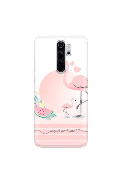 XIAOMI - Xiaomi Redmi Note 8 Pro - Soft Clear Case - Flamingo Vibes Handwritten