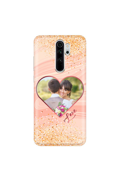 XIAOMI - Xiaomi Redmi Note 8 Pro - Soft Clear Case - Glitter Love Heart Photo