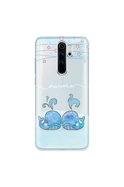 XIAOMI - Xiaomi Redmi Note 8 Pro - Soft Clear Case - Little Whales White