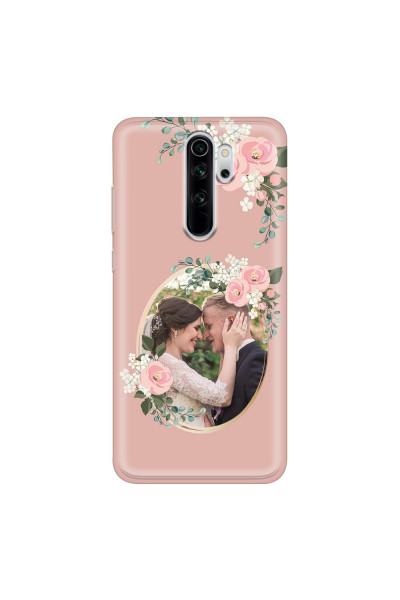 XIAOMI - Xiaomi Redmi Note 8 Pro - Soft Clear Case - Pink Floral Mirror Photo