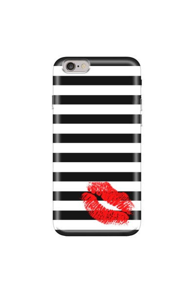 APPLE - iPhone 6S Plus - Soft Clear Case - B&W Lipstick